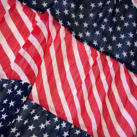 NEW LIPSTIK GIRLS PATRIOTIC RED / WHITE / BLUE DRE - Picture 2 of 7